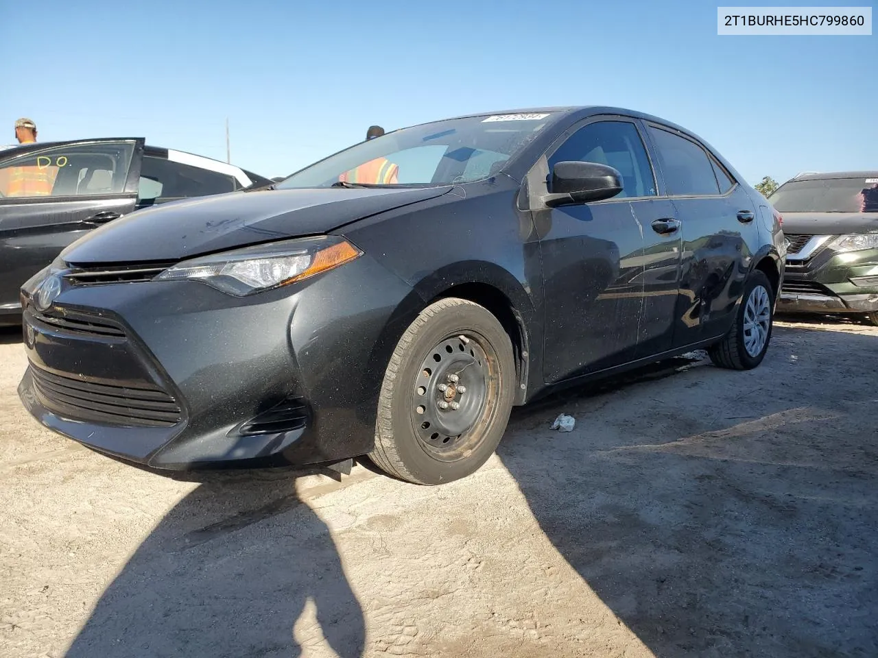 2017 Toyota Corolla L VIN: 2T1BURHE5HC799860 Lot: 76172934