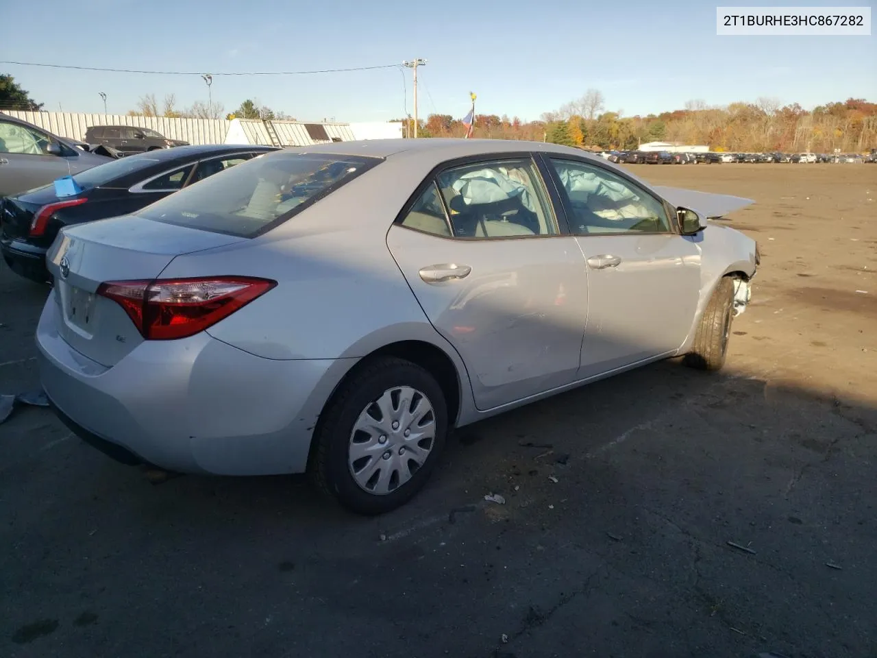 2017 Toyota Corolla L VIN: 2T1BURHE3HC867282 Lot: 76280624