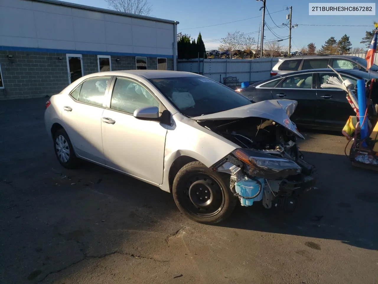 2017 Toyota Corolla L VIN: 2T1BURHE3HC867282 Lot: 76280624