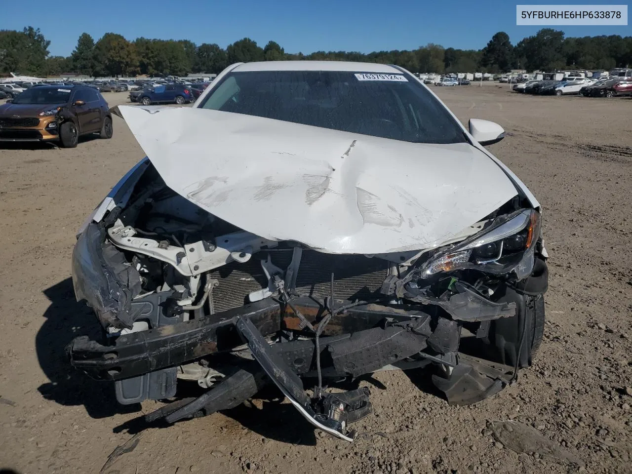 2017 Toyota Corolla L VIN: 5YFBURHE6HP633878 Lot: 76379124