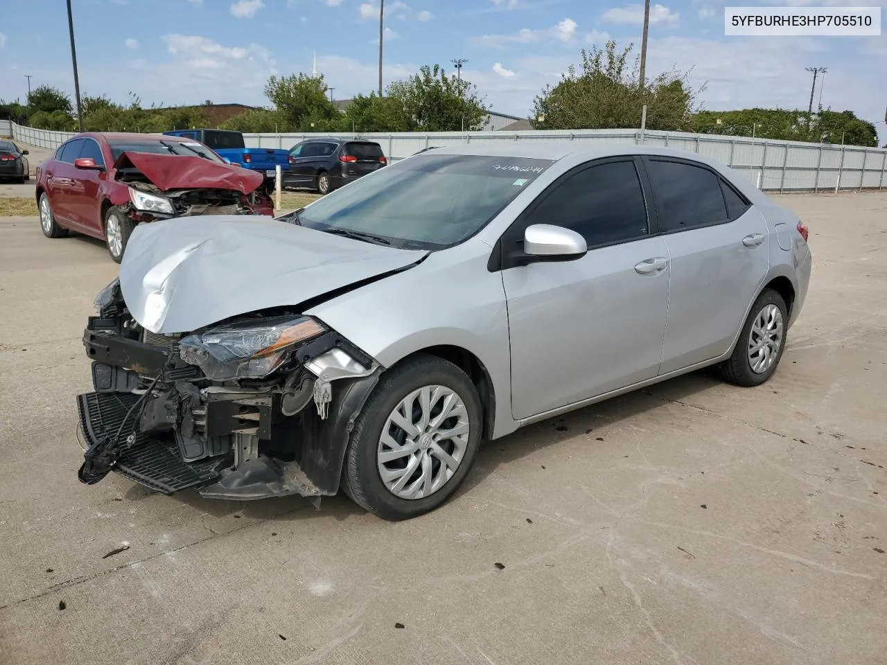 2017 Toyota Corolla L VIN: 5YFBURHE3HP705510 Lot: 76406644