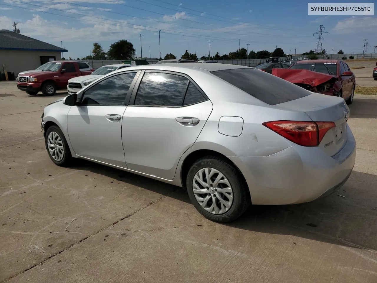 2017 Toyota Corolla L VIN: 5YFBURHE3HP705510 Lot: 76406644