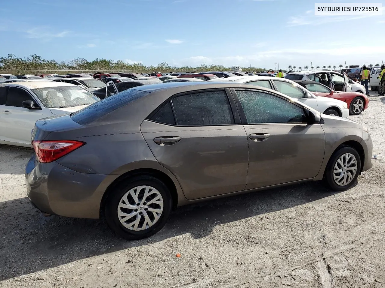 2017 Toyota Corolla L VIN: 5YFBURHE5HP725516 Lot: 76500074