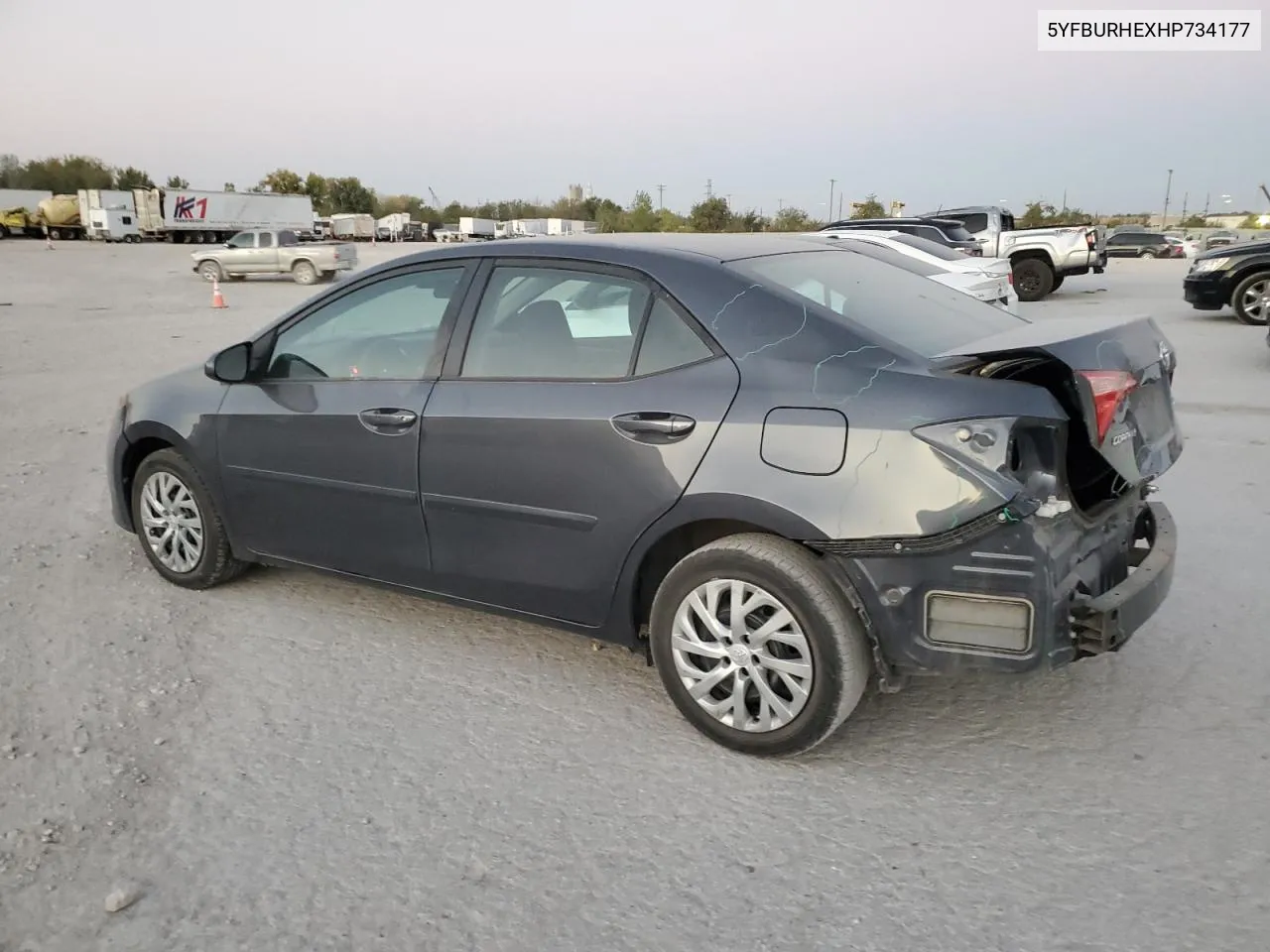 2017 Toyota Corolla L VIN: 5YFBURHEXHP734177 Lot: 76610654