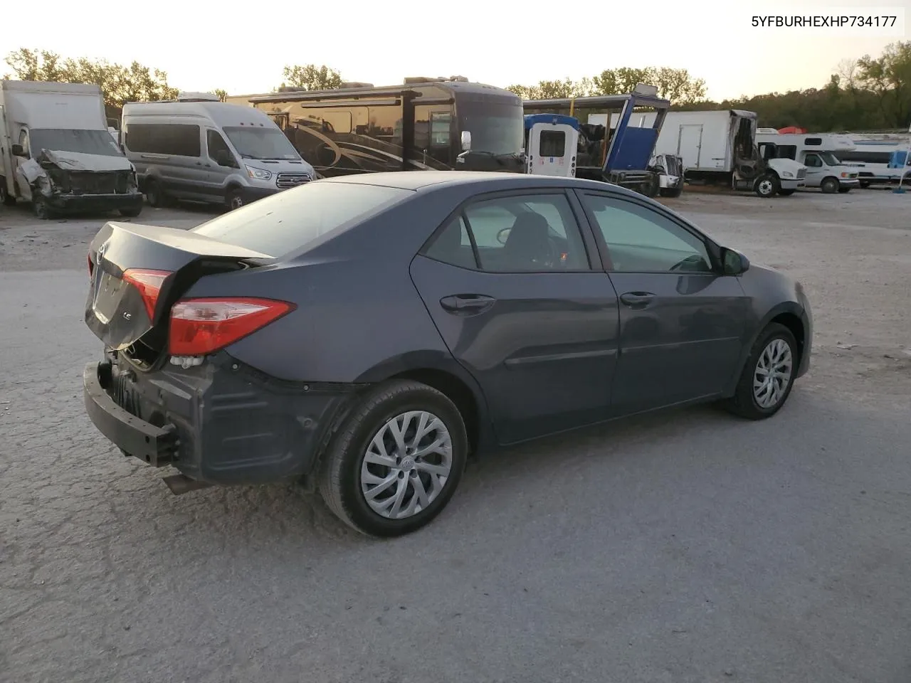 2017 Toyota Corolla L VIN: 5YFBURHEXHP734177 Lot: 76610654