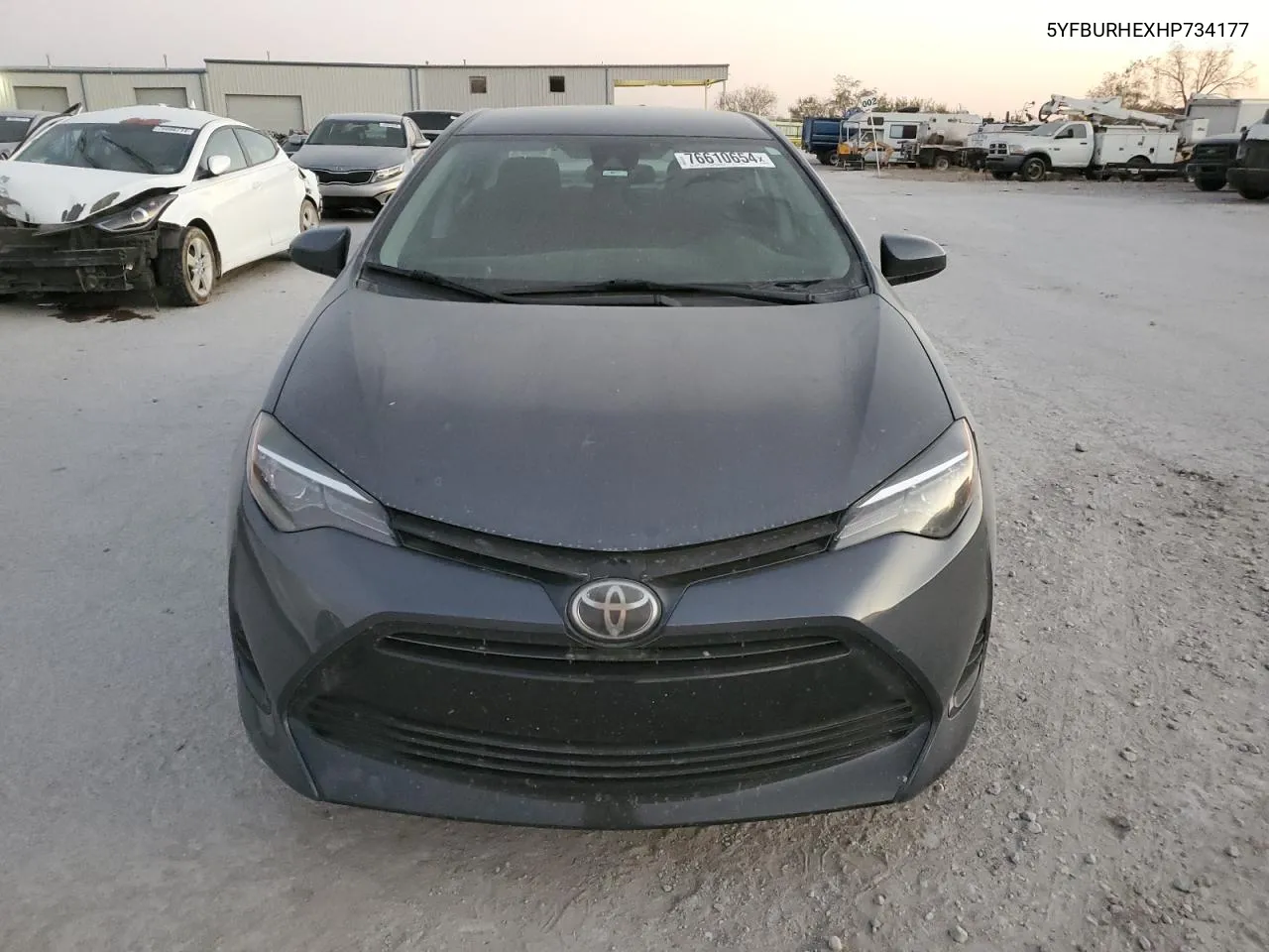 2017 Toyota Corolla L VIN: 5YFBURHEXHP734177 Lot: 76610654