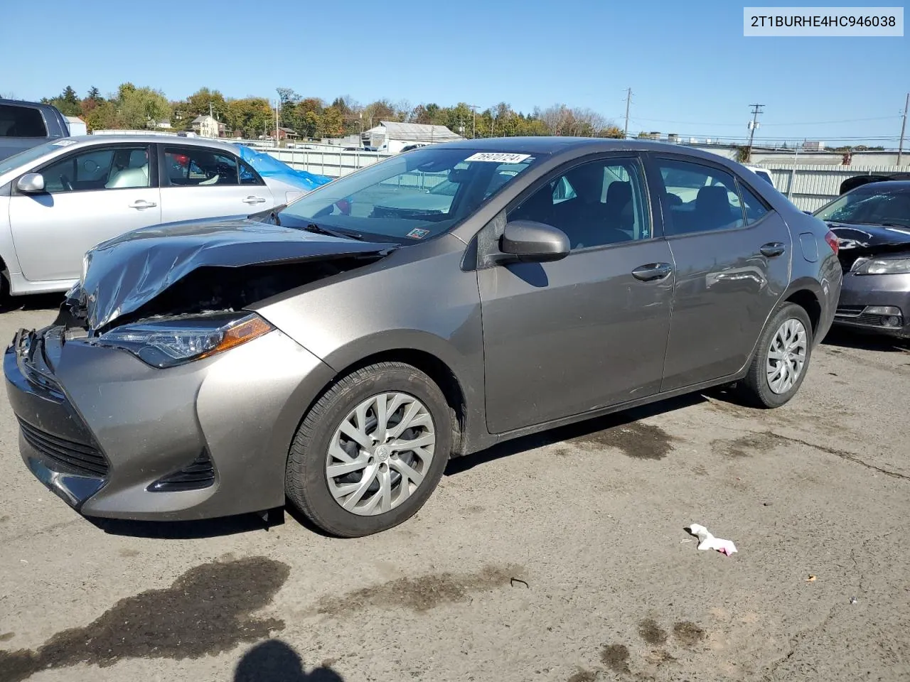 2017 Toyota Corolla L VIN: 2T1BURHE4HC946038 Lot: 76970724