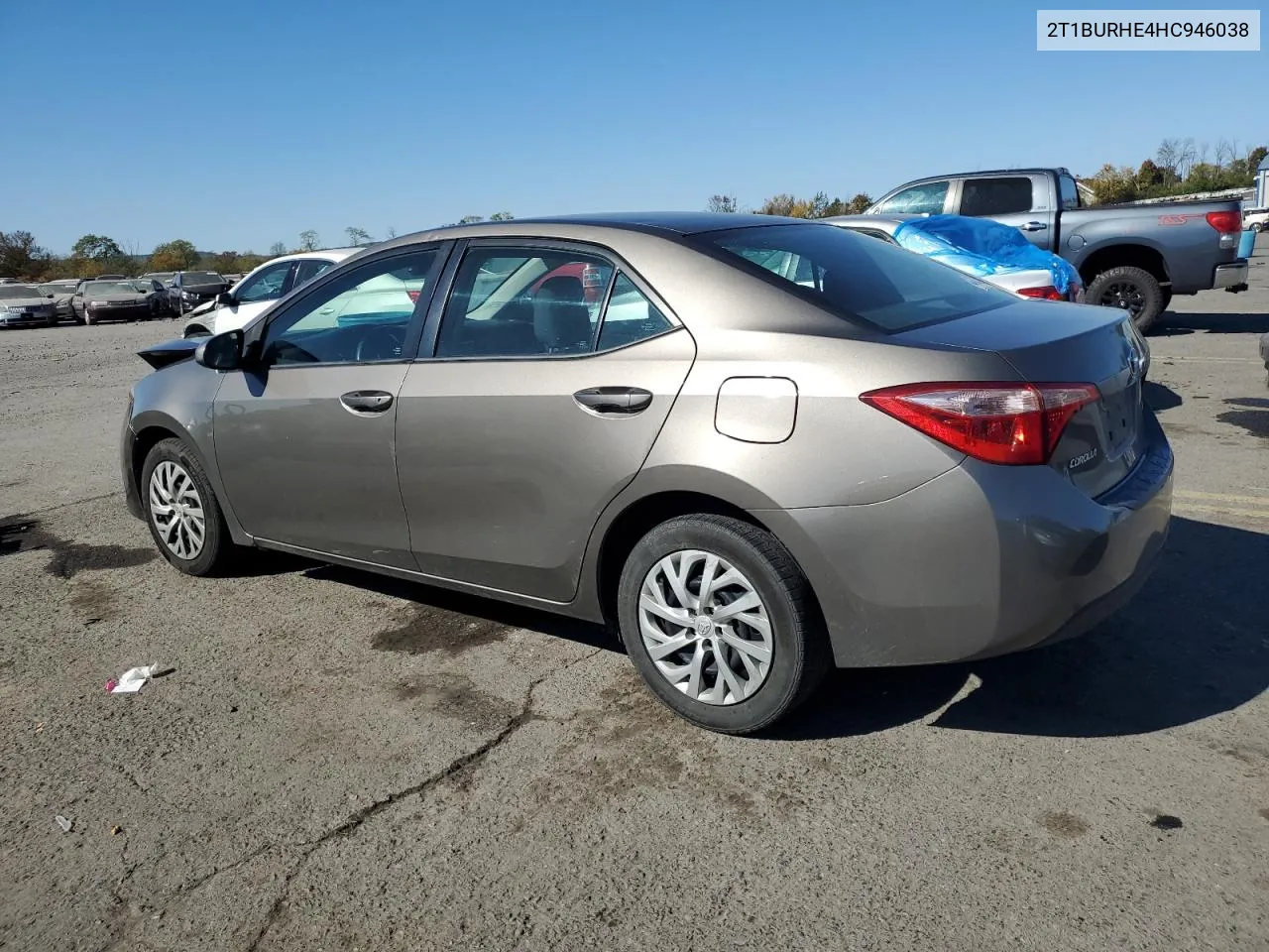 2017 Toyota Corolla L VIN: 2T1BURHE4HC946038 Lot: 76970724