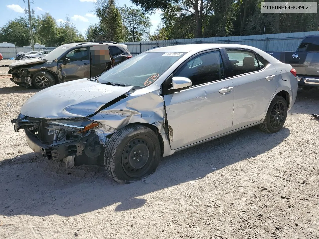 2017 Toyota Corolla L VIN: 2T1BURHE4HC896211 Lot: 76978224