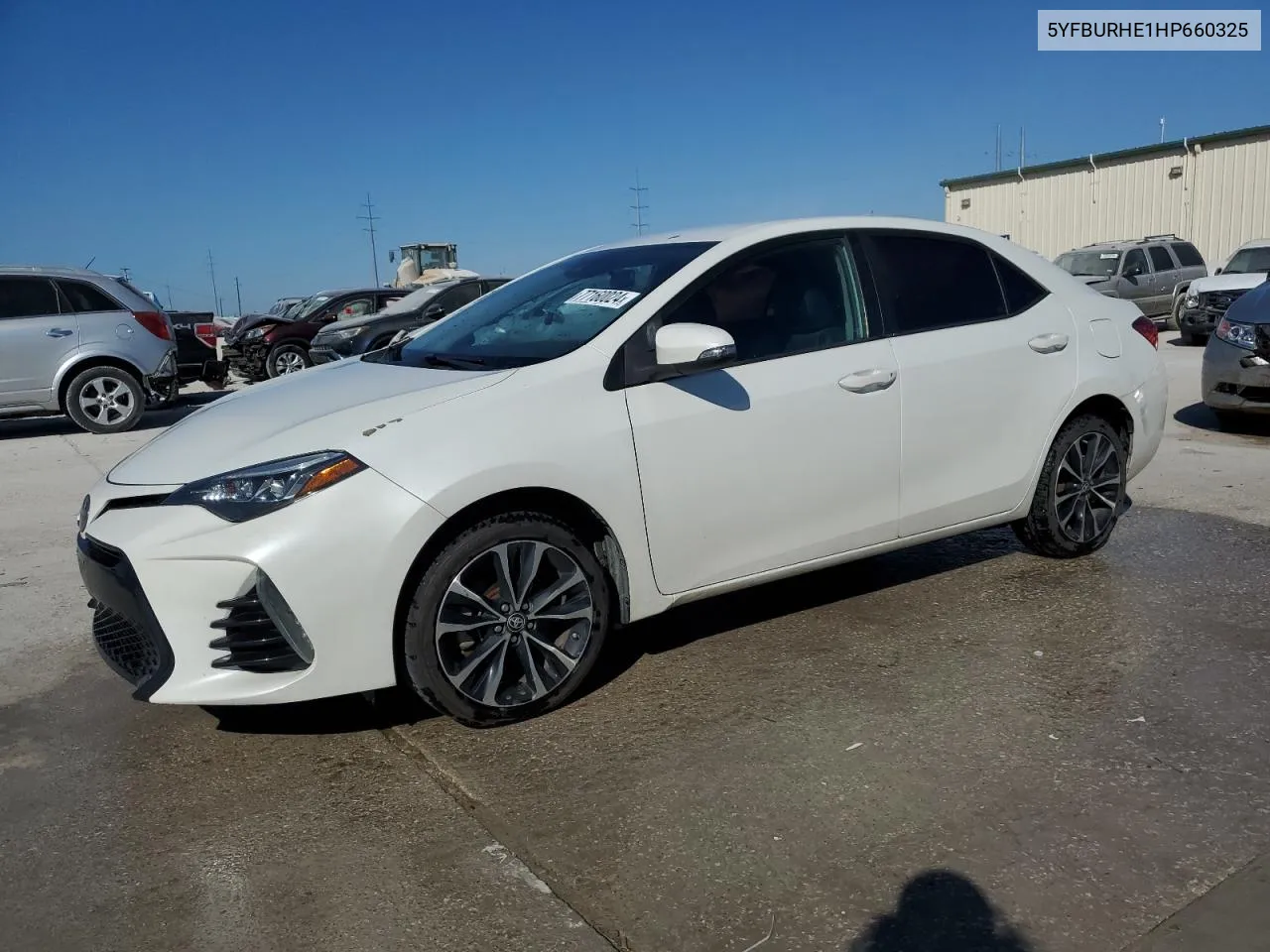 2017 Toyota Corolla L VIN: 5YFBURHE1HP660325 Lot: 77160024