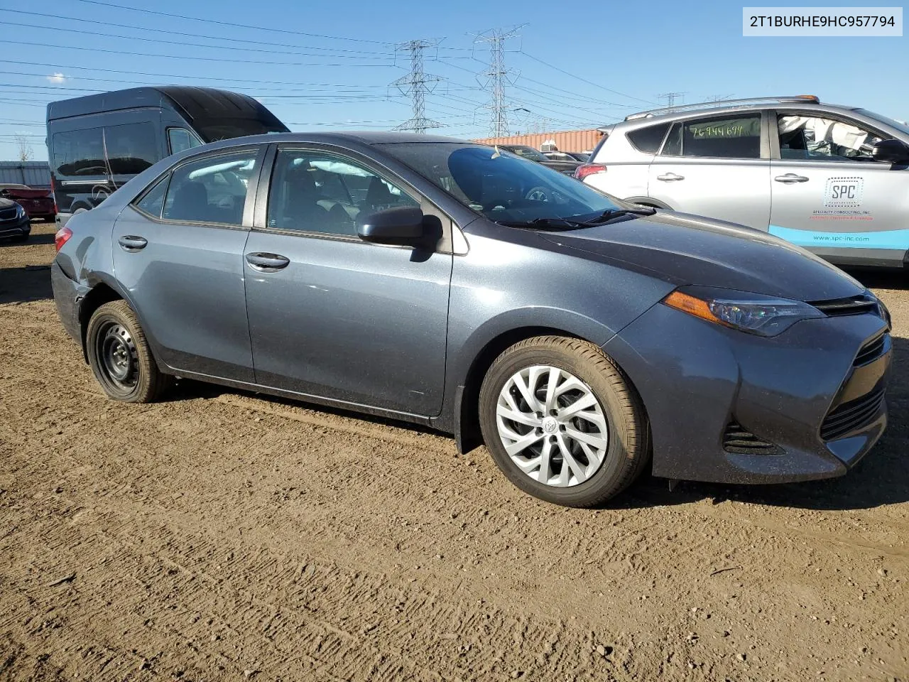 2017 Toyota Corolla L VIN: 2T1BURHE9HC957794 Lot: 77303184