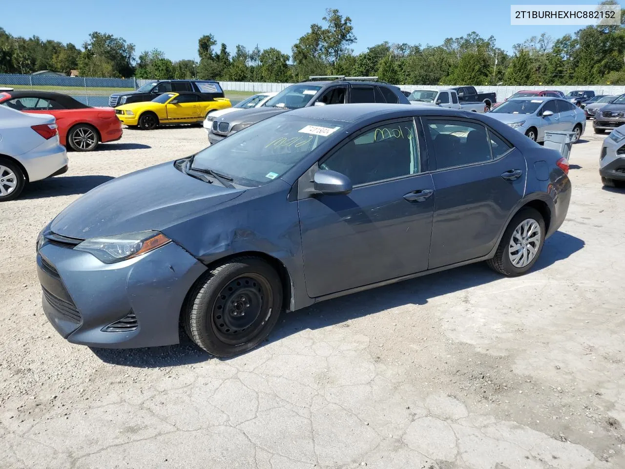 2017 Toyota Corolla L VIN: 2T1BURHEXHC882152 Lot: 77411804