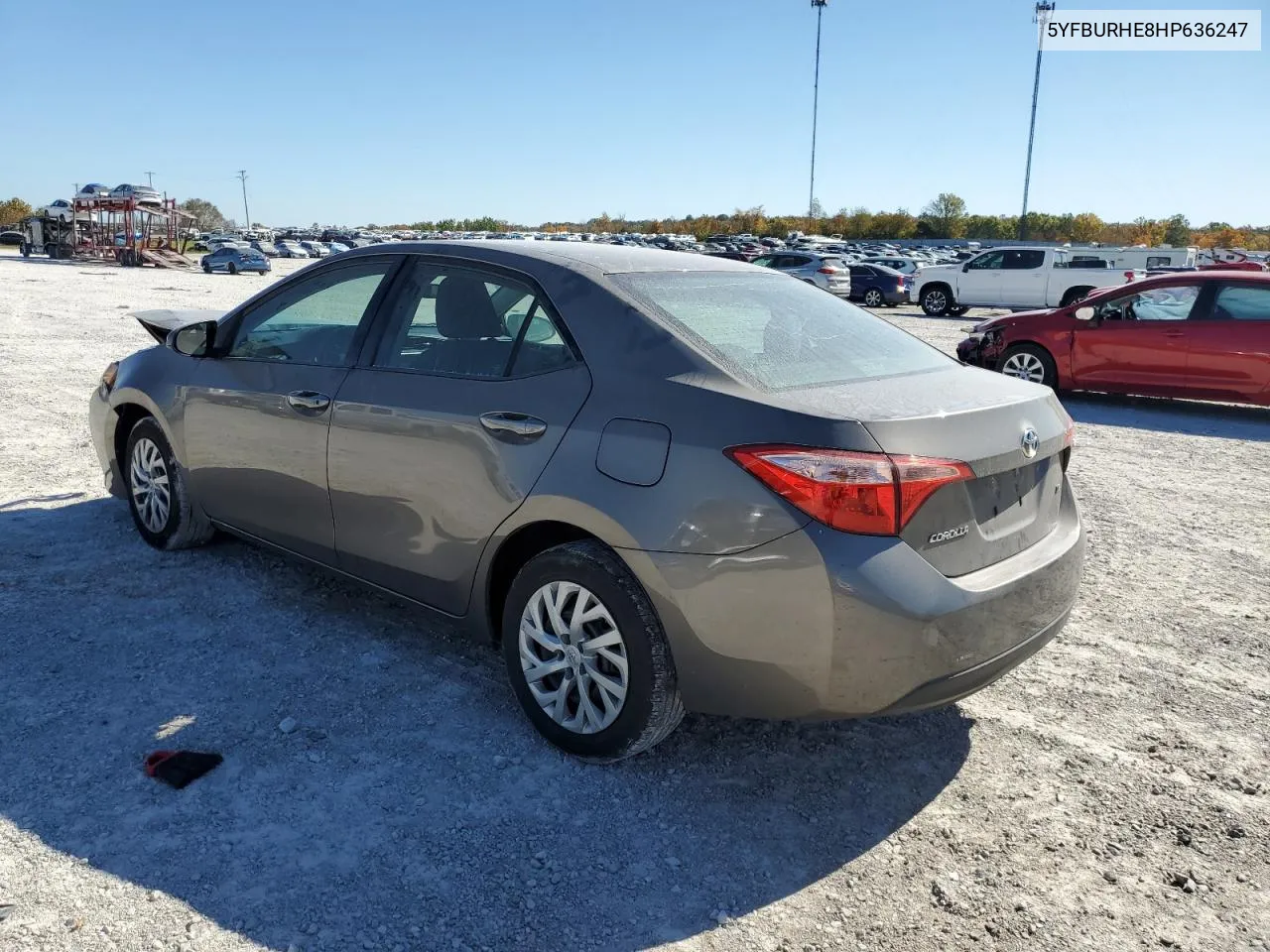 2017 Toyota Corolla L VIN: 5YFBURHE8HP636247 Lot: 77459544