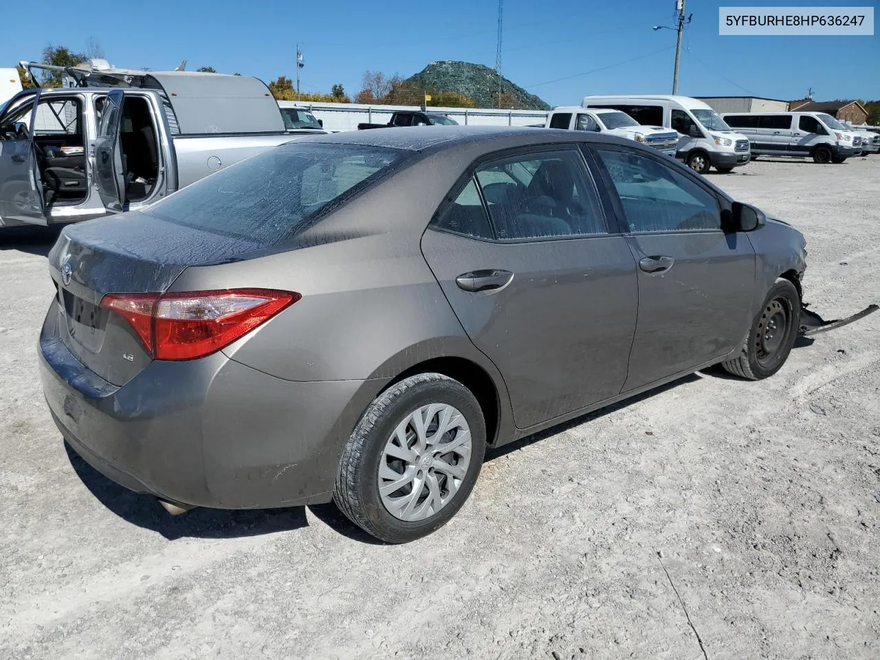 2017 Toyota Corolla L VIN: 5YFBURHE8HP636247 Lot: 77459544