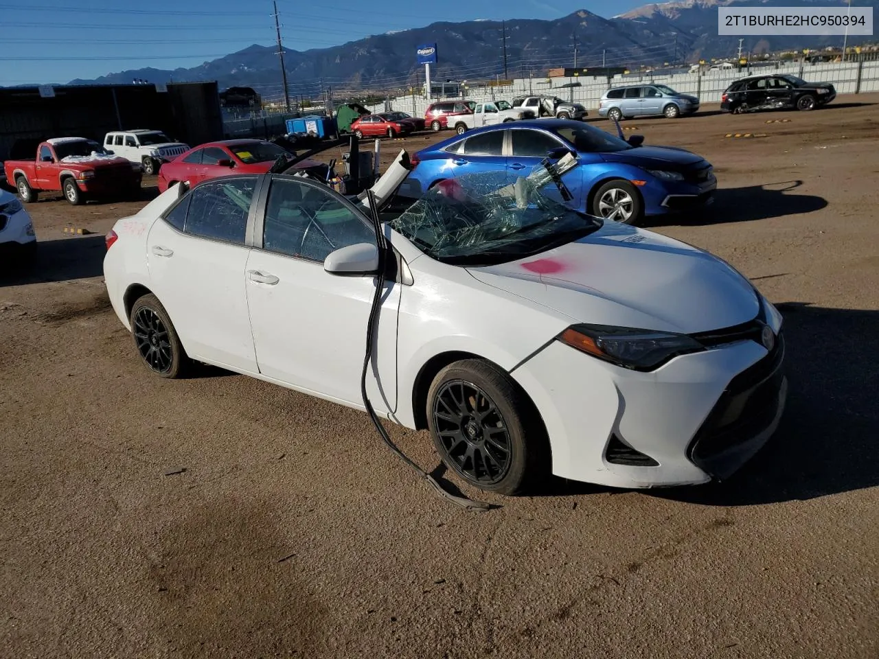 2017 Toyota Corolla L VIN: 2T1BURHE2HC950394 Lot: 77466344