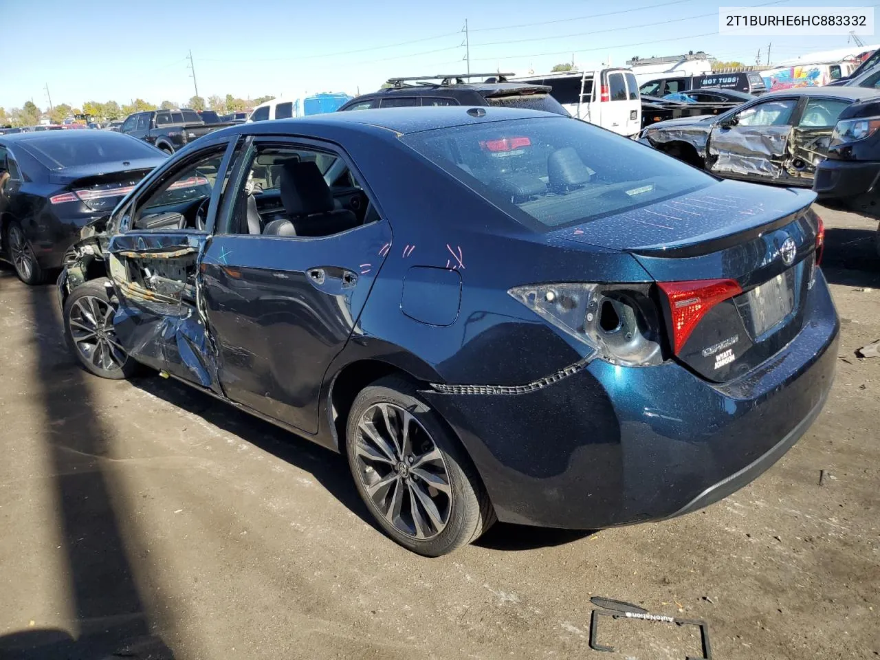 2017 Toyota Corolla L VIN: 2T1BURHE6HC883332 Lot: 77467054