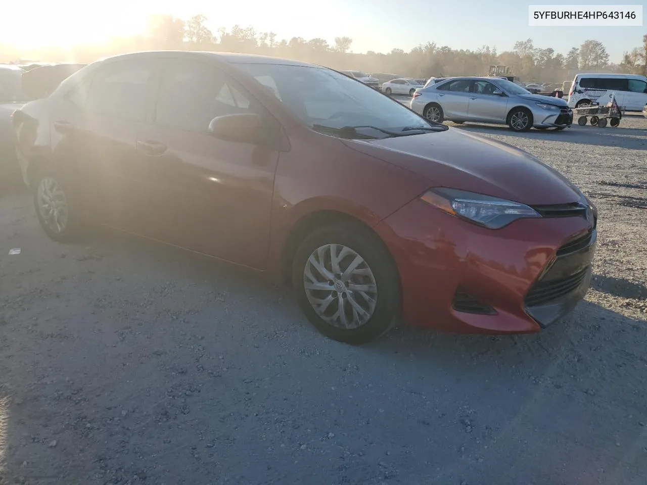 2017 Toyota Corolla L VIN: 5YFBURHE4HP643146 Lot: 77504264