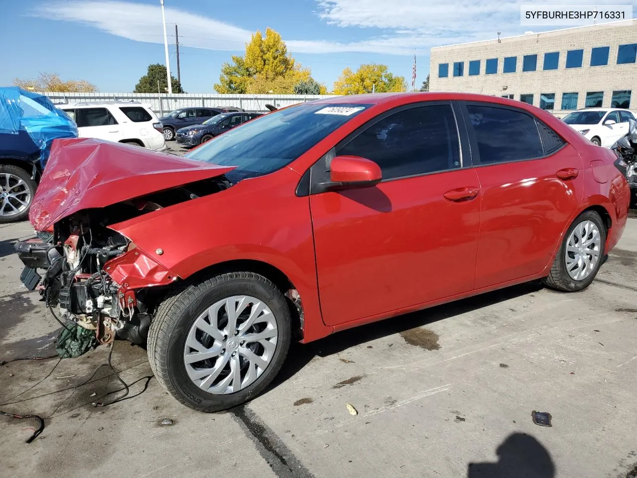 2017 Toyota Corolla L VIN: 5YFBURHE3HP716331 Lot: 77609024