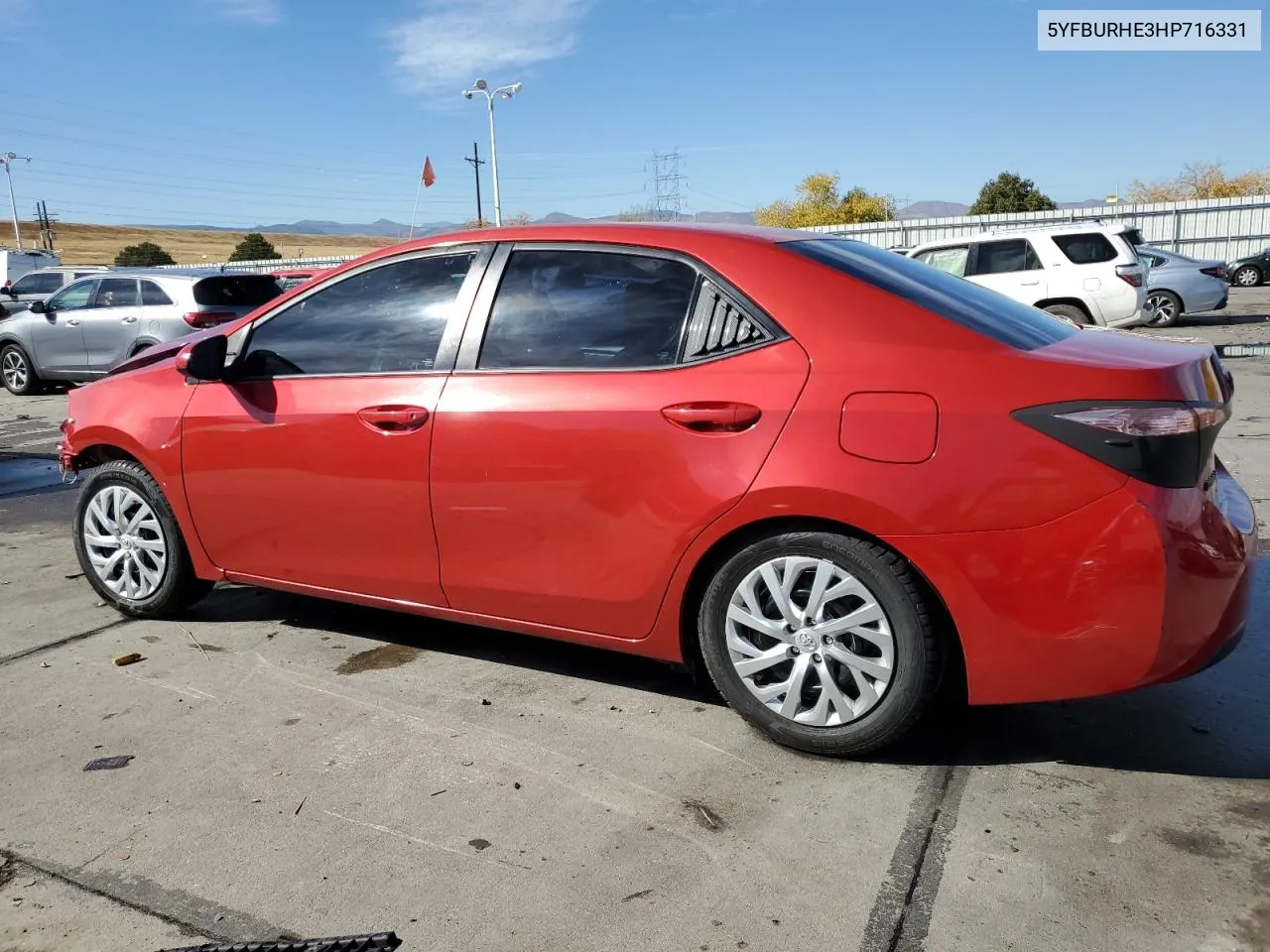 2017 Toyota Corolla L VIN: 5YFBURHE3HP716331 Lot: 77609024