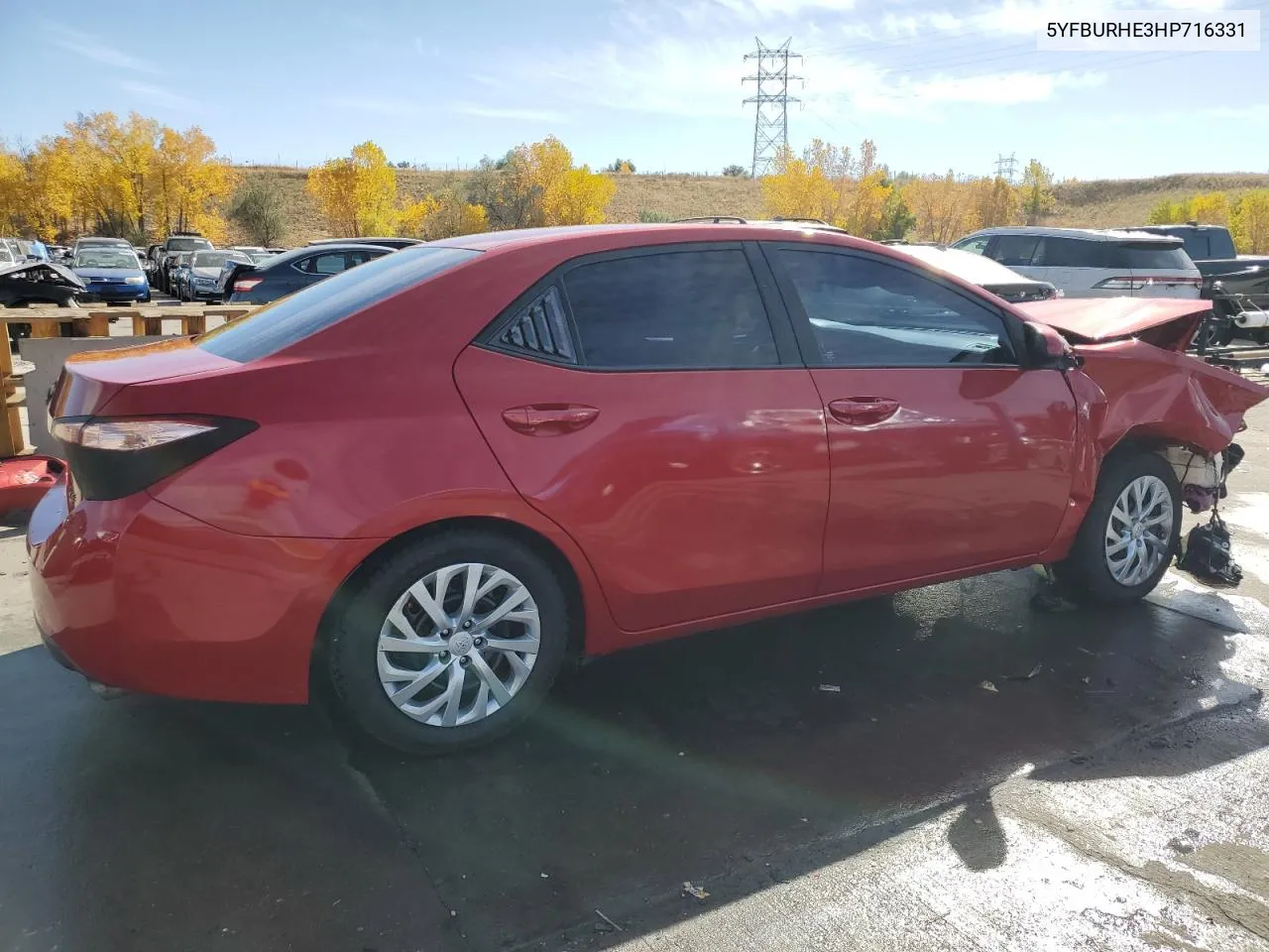 2017 Toyota Corolla L VIN: 5YFBURHE3HP716331 Lot: 77609024