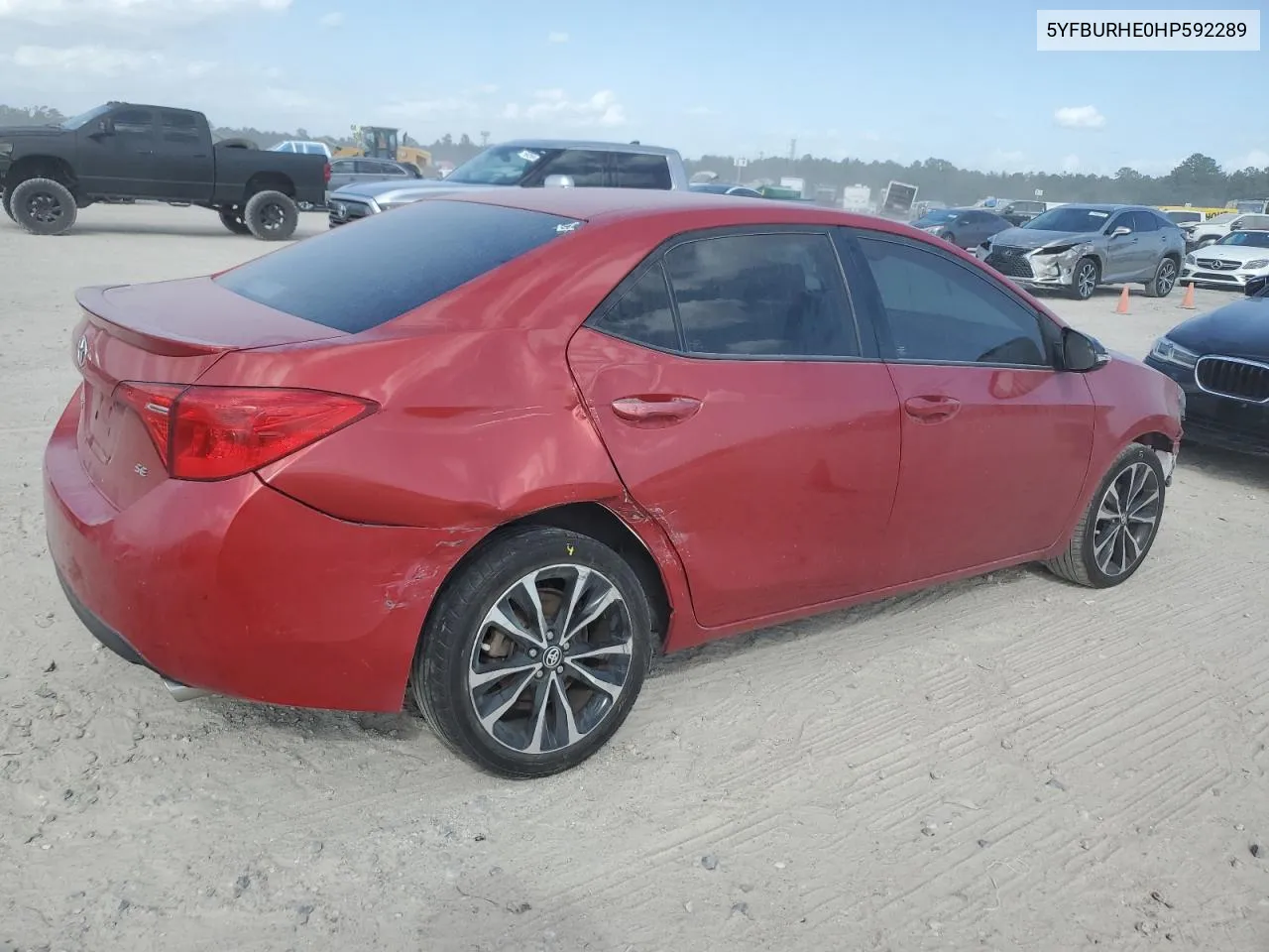 2017 Toyota Corolla L VIN: 5YFBURHE0HP592289 Lot: 77645804