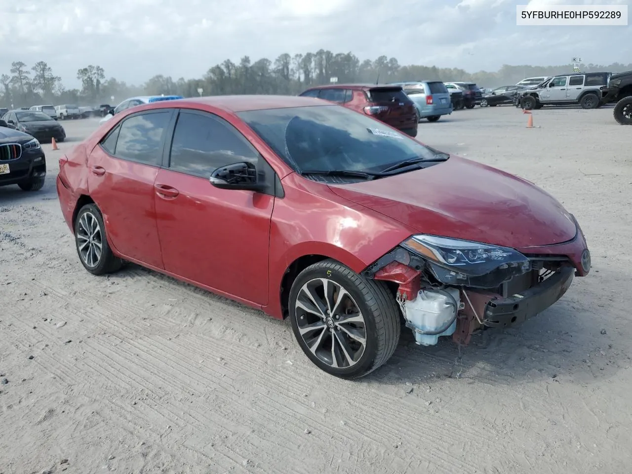 2017 Toyota Corolla L VIN: 5YFBURHE0HP592289 Lot: 77645804