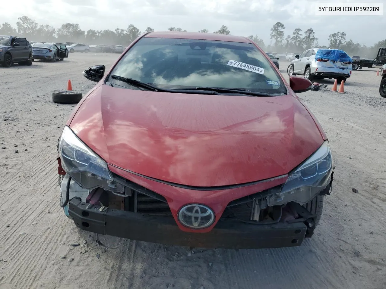 2017 Toyota Corolla L VIN: 5YFBURHE0HP592289 Lot: 77645804