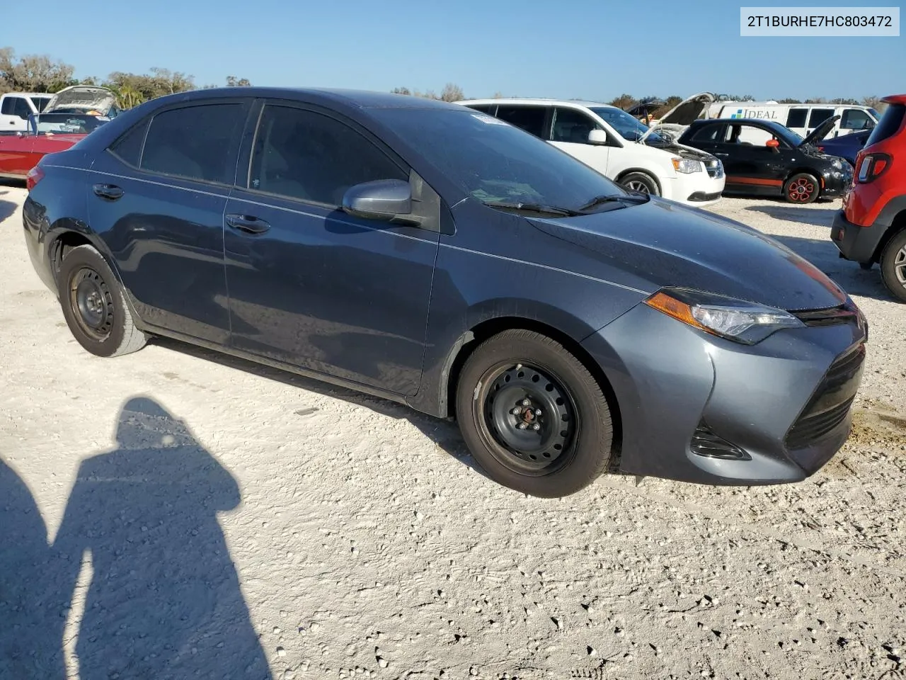 2017 Toyota Corolla L VIN: 2T1BURHE7HC803472 Lot: 77711234