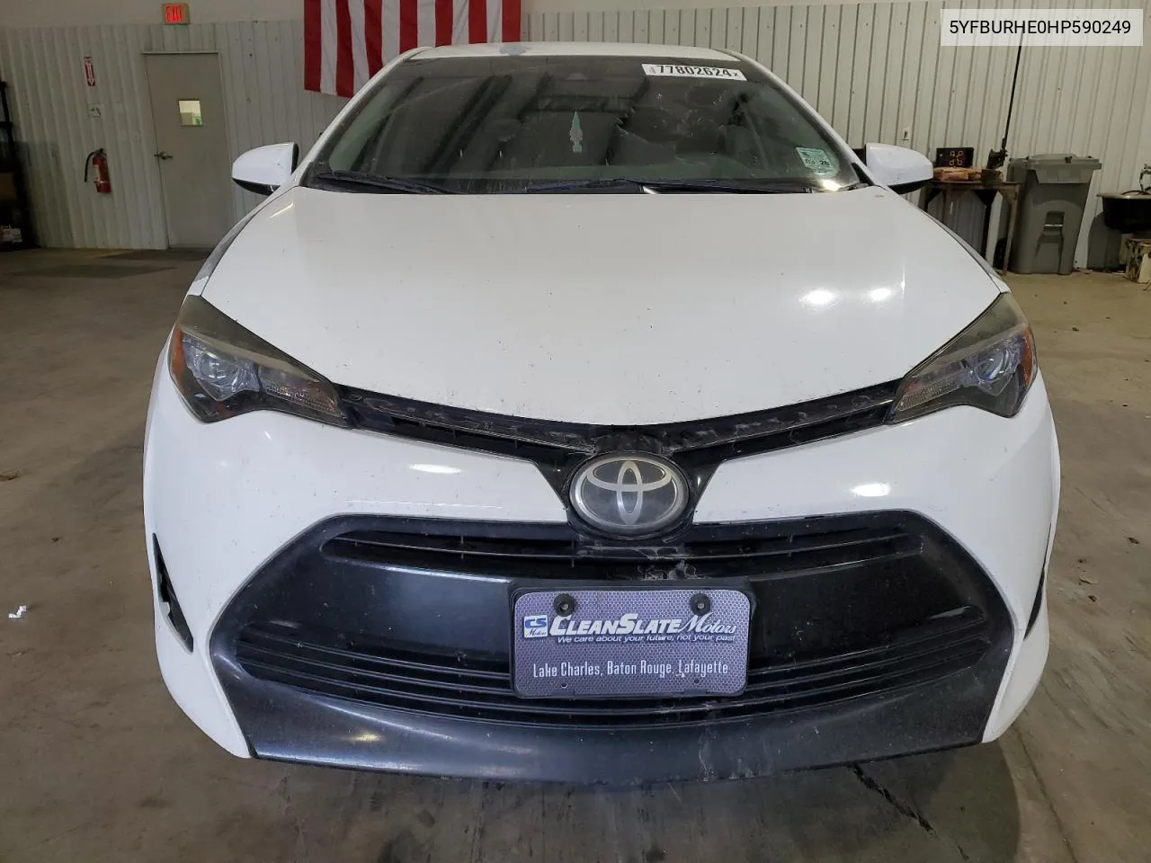 2017 Toyota Corolla L VIN: 5YFBURHE0HP590249 Lot: 77802624