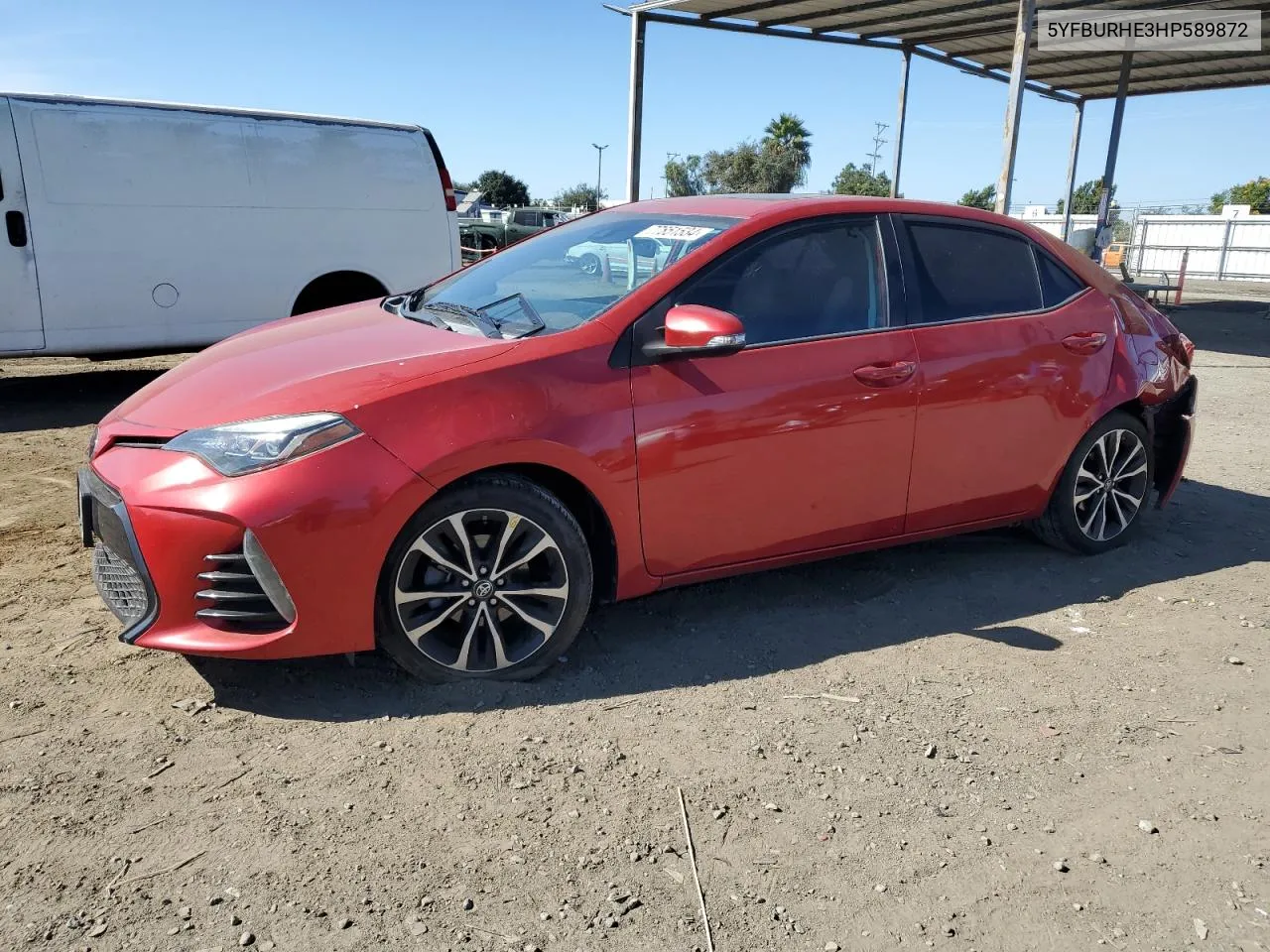 2017 Toyota Corolla L VIN: 5YFBURHE3HP589872 Lot: 77851534