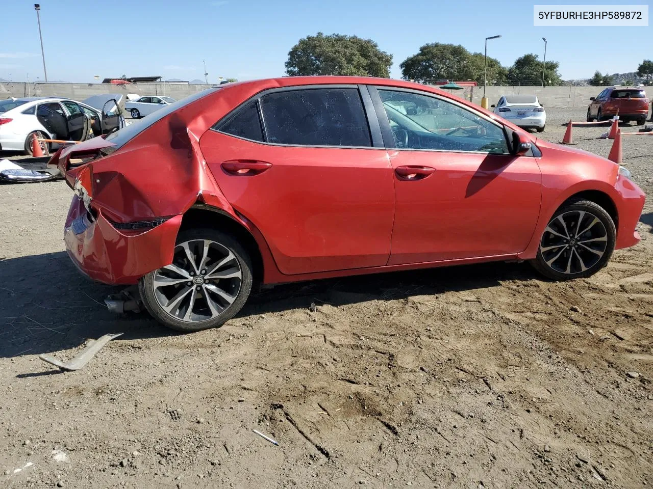 2017 Toyota Corolla L VIN: 5YFBURHE3HP589872 Lot: 77851534