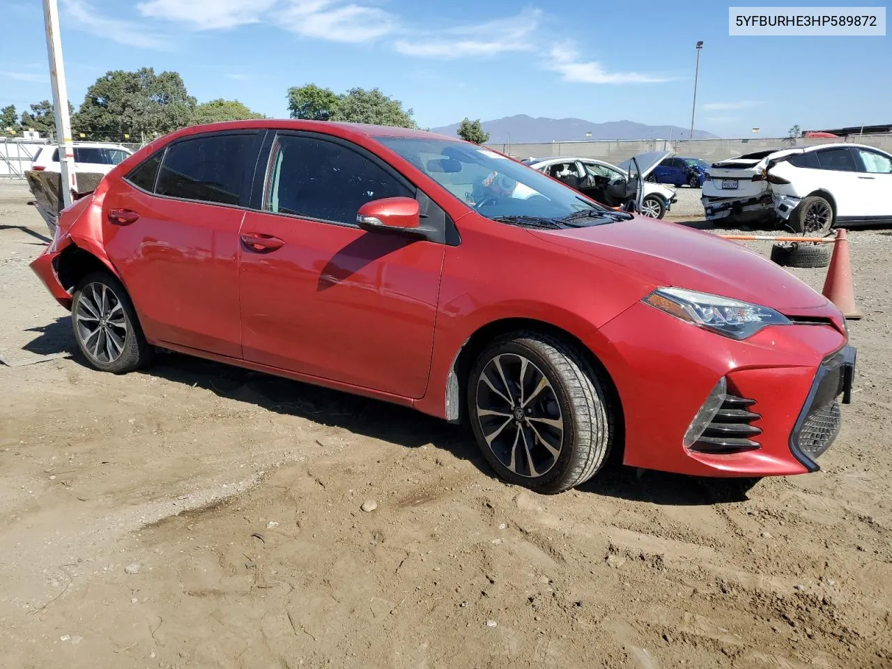 2017 Toyota Corolla L VIN: 5YFBURHE3HP589872 Lot: 77851534