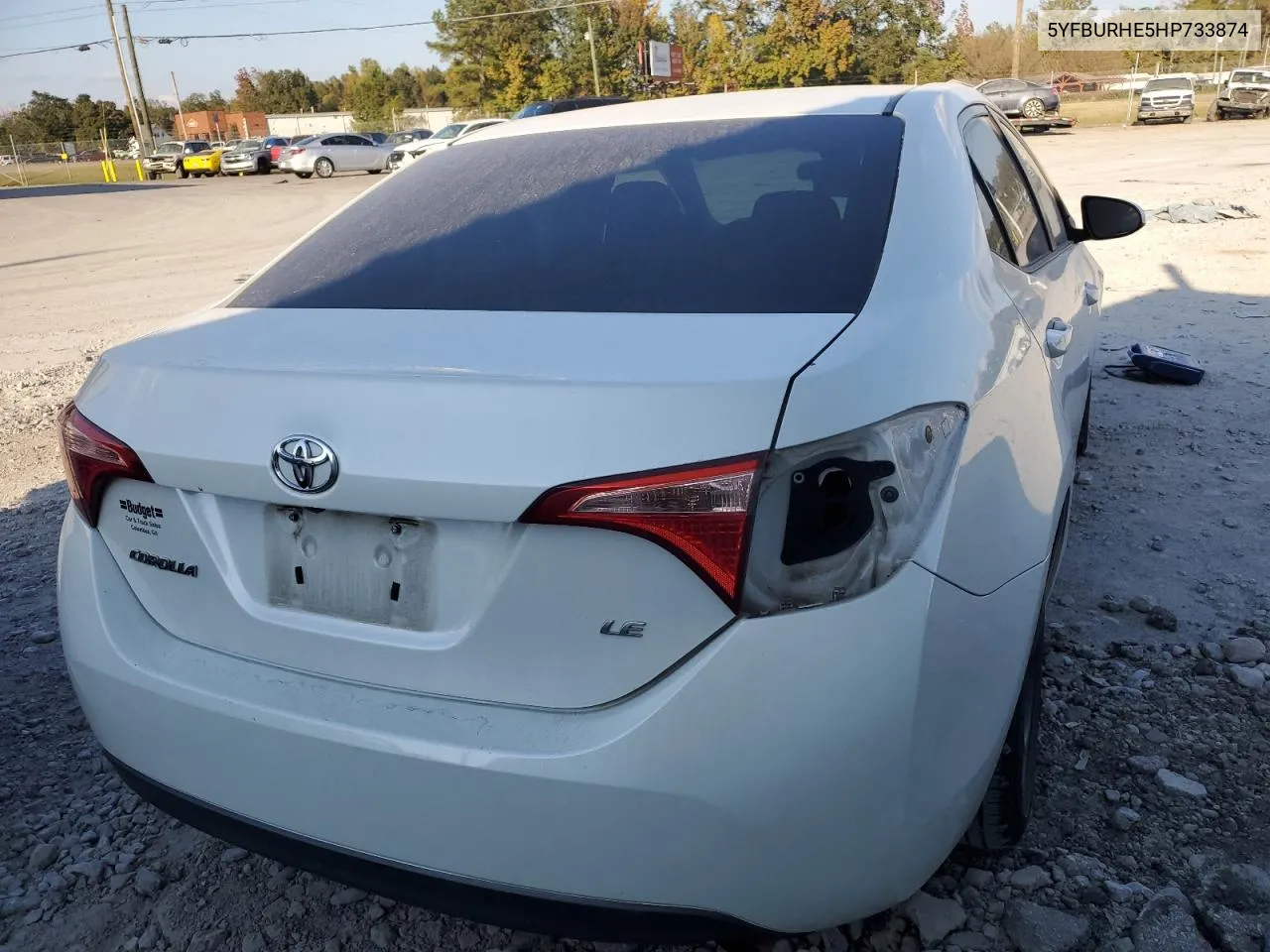 2017 Toyota Corolla L VIN: 5YFBURHE5HP733874 Lot: 77887504