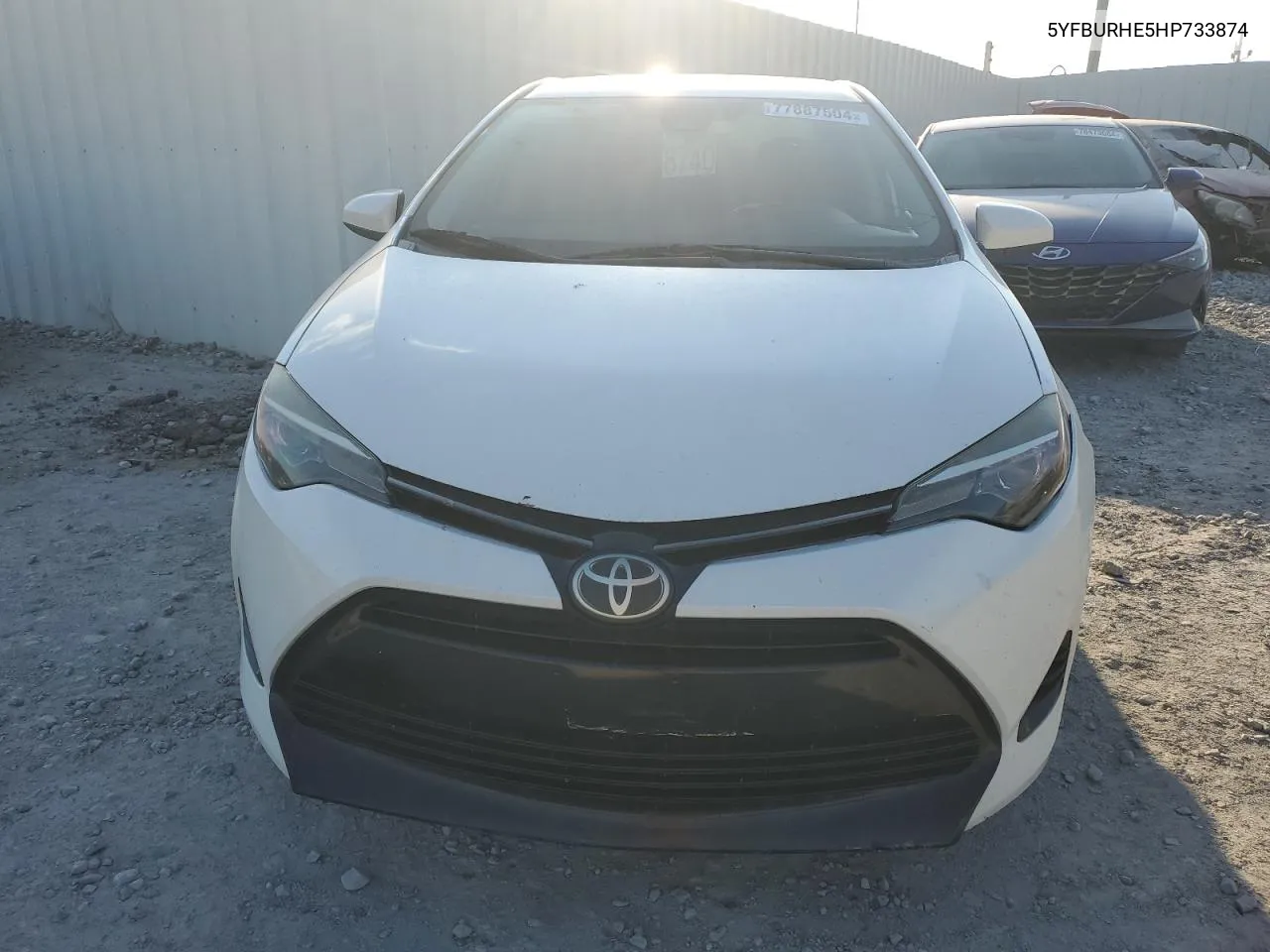 2017 Toyota Corolla L VIN: 5YFBURHE5HP733874 Lot: 77887504