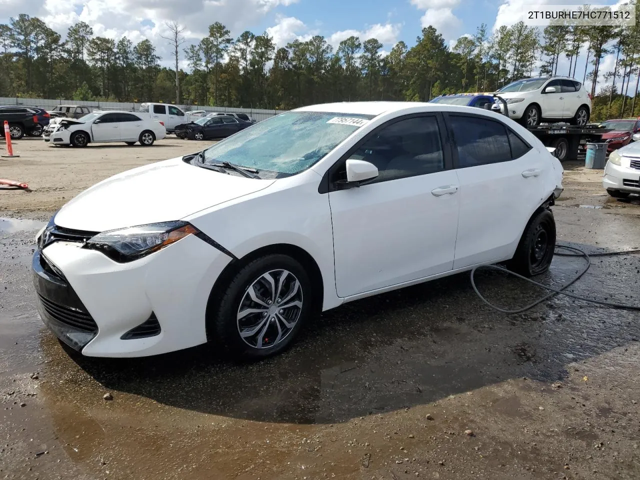 2017 Toyota Corolla L VIN: 2T1BURHE7HC771512 Lot: 77957144