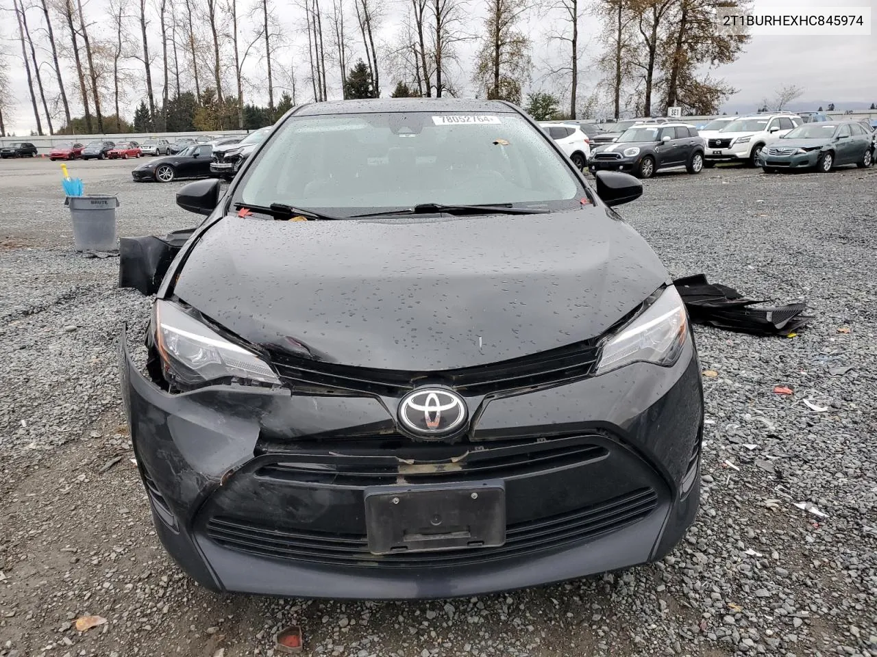 2017 Toyota Corolla L VIN: 2T1BURHEXHC845974 Lot: 78052764