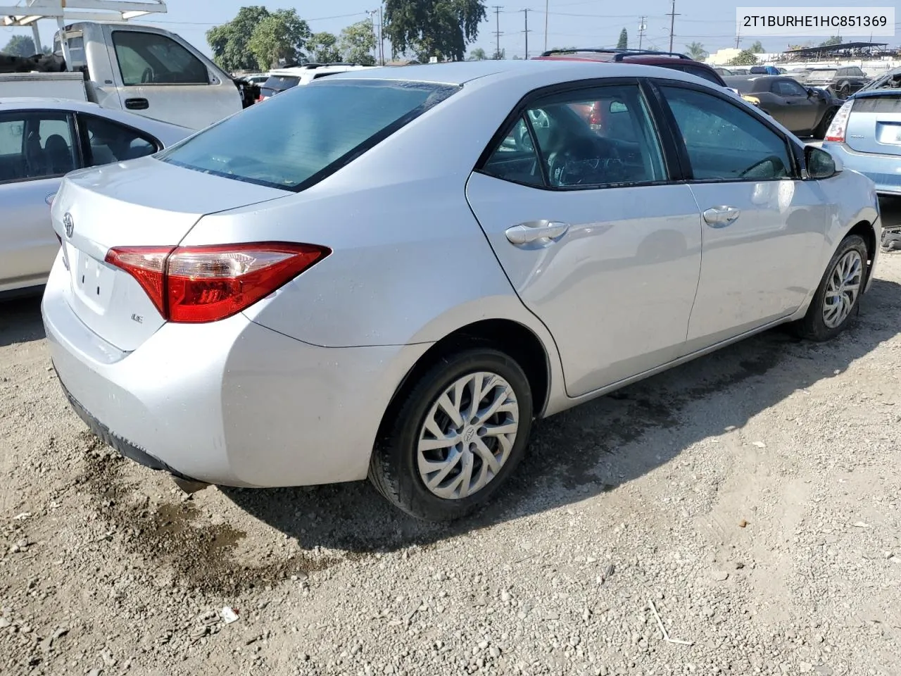 2017 Toyota Corolla L VIN: 2T1BURHE1HC851369 Lot: 78094024