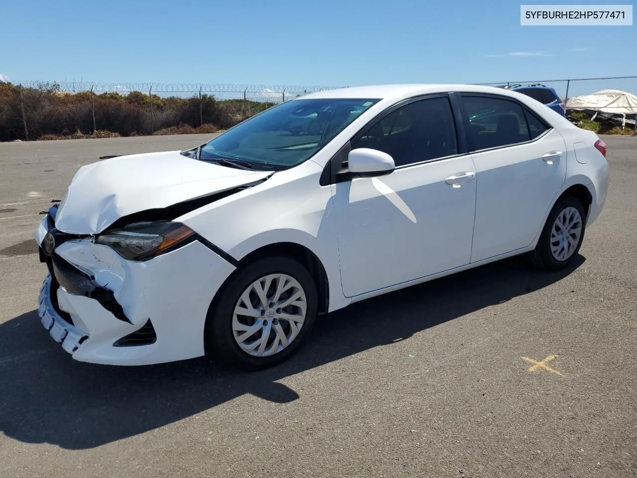 2017 Toyota Corolla L VIN: 5YFBURHE2HP577471 Lot: 78103244