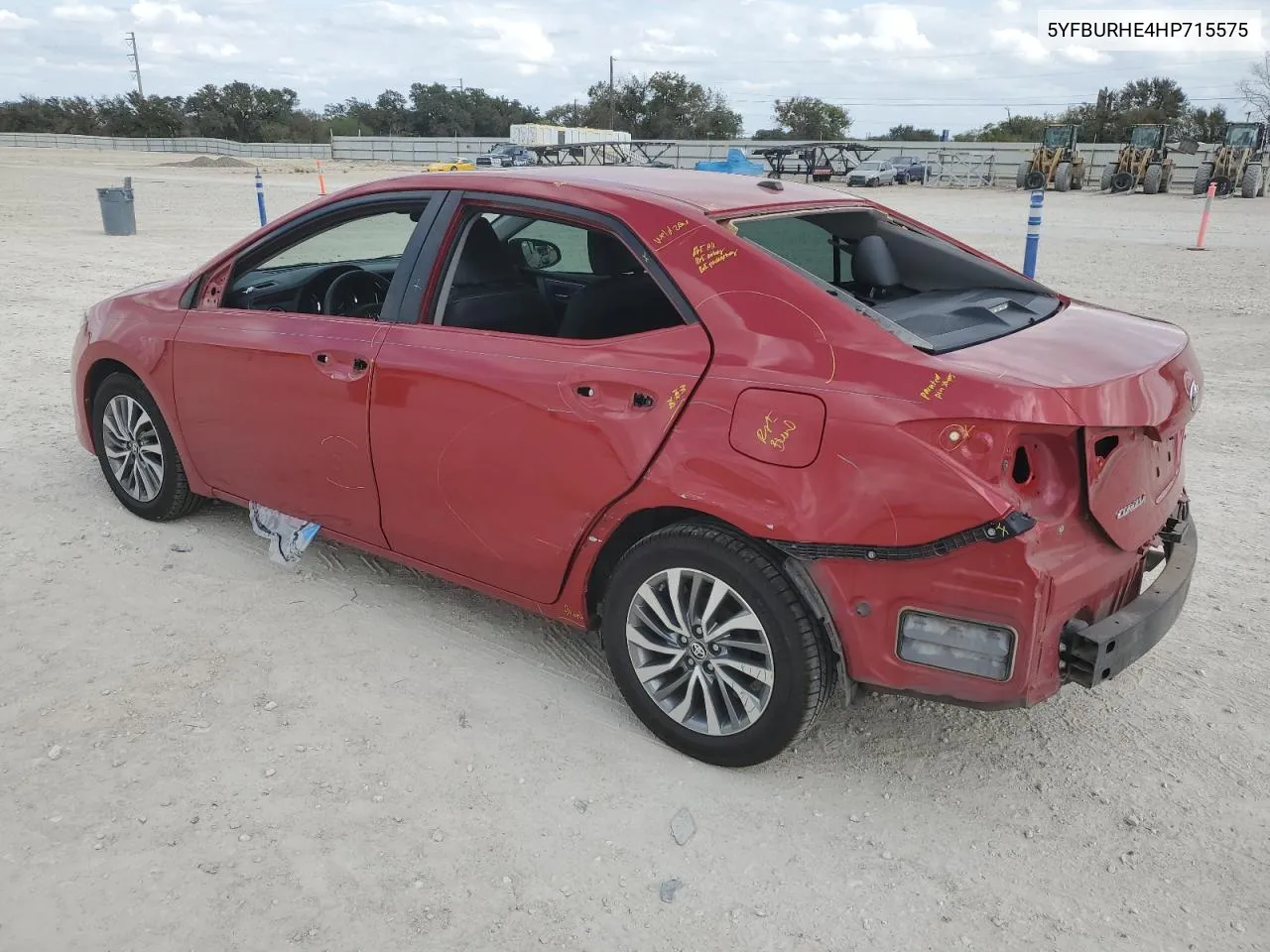 2017 Toyota Corolla L VIN: 5YFBURHE4HP715575 Lot: 78186984