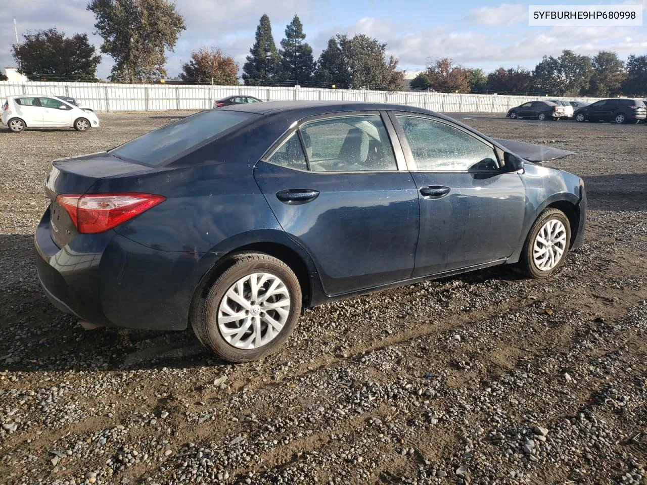 2017 Toyota Corolla L VIN: 5YFBURHE9HP680998 Lot: 78287844