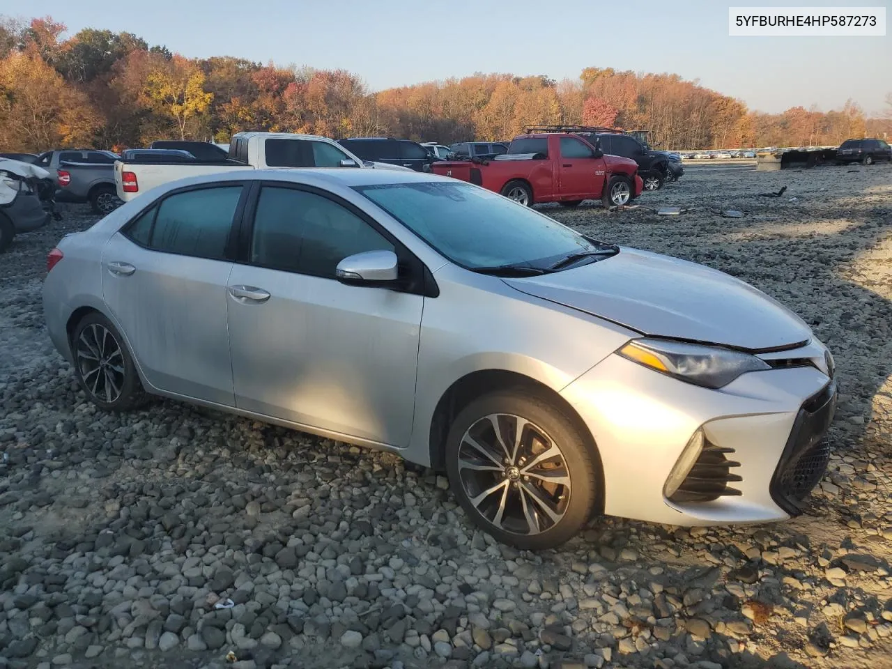 2017 Toyota Corolla L VIN: 5YFBURHE4HP587273 Lot: 78519624