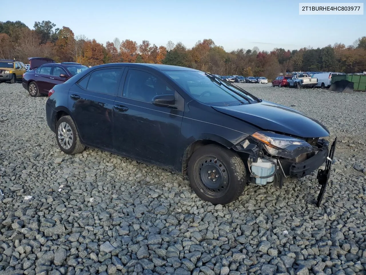 2017 Toyota Corolla L VIN: 2T1BURHE4HC803977 Lot: 78522444