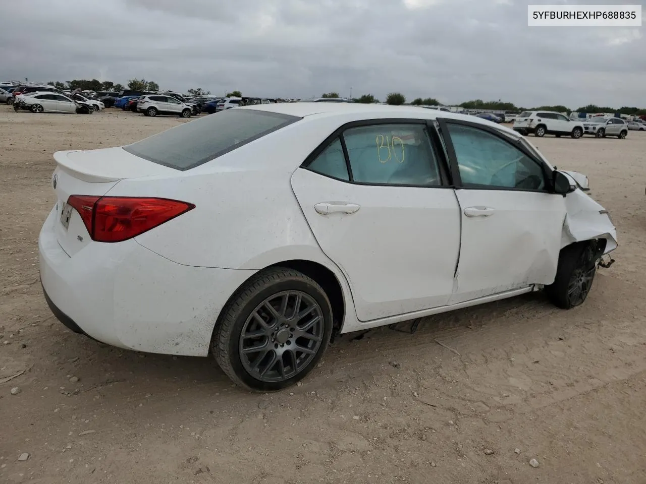 2017 Toyota Corolla L VIN: 5YFBURHEXHP688835 Lot: 78682084