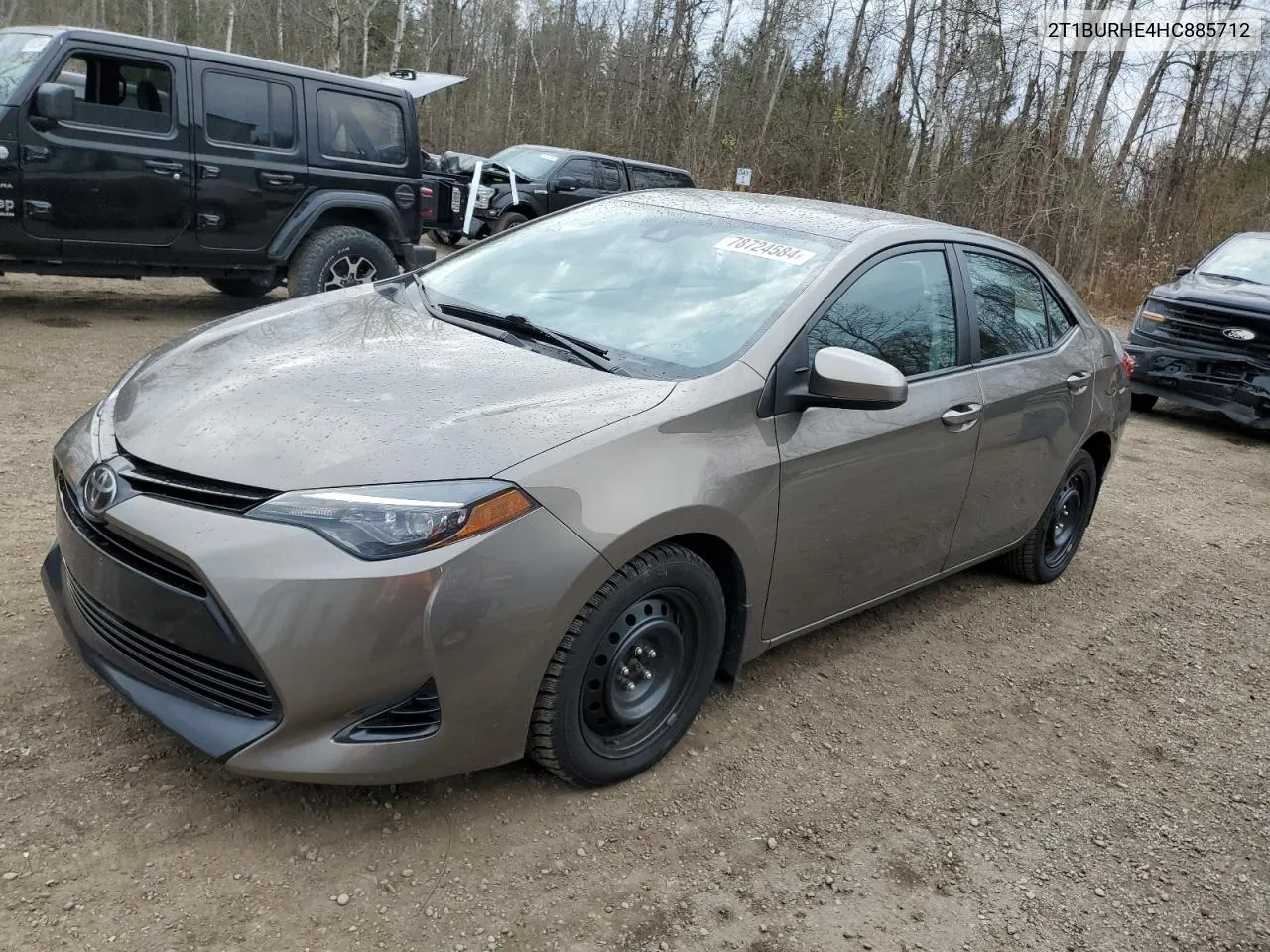 2017 Toyota Corolla L VIN: 2T1BURHE4HC885712 Lot: 78724584