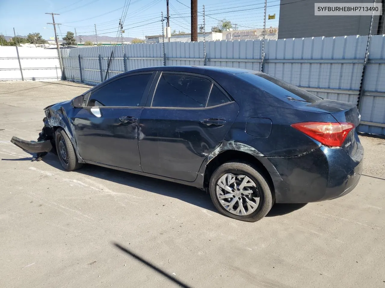 2017 Toyota Corolla L VIN: 5YFBURHE8HP713490 Lot: 78762324