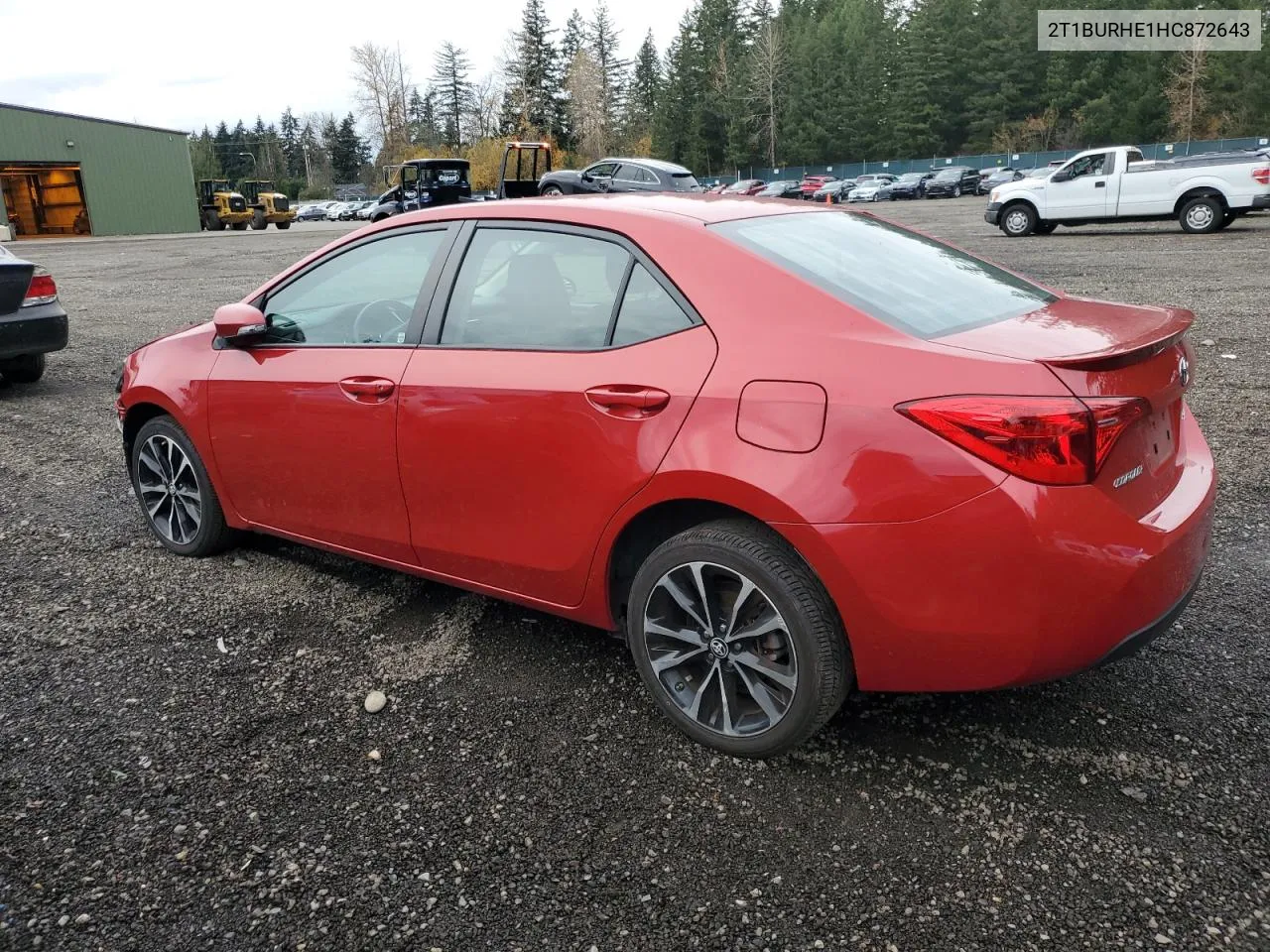 2017 Toyota Corolla L VIN: 2T1BURHE1HC872643 Lot: 78861694