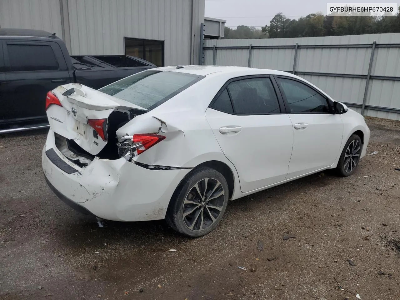 2017 Toyota Corolla L VIN: 5YFBURHE6HP670428 Lot: 79021624