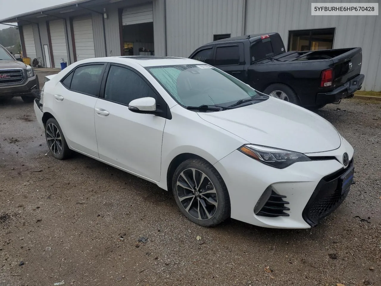 2017 Toyota Corolla L VIN: 5YFBURHE6HP670428 Lot: 79021624