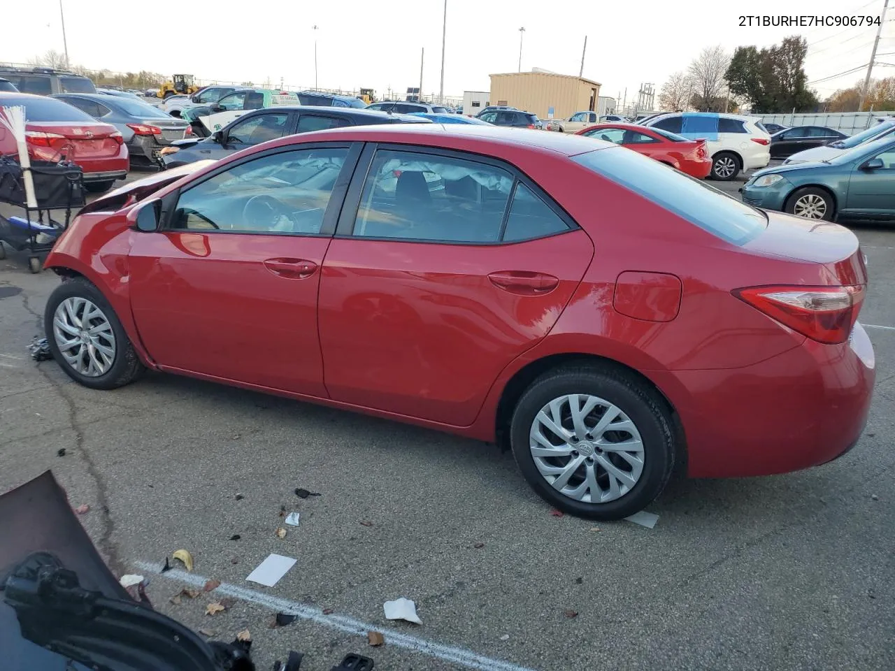 2017 Toyota Corolla L VIN: 2T1BURHE7HC906794 Lot: 79023774