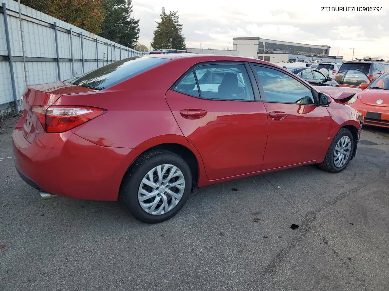 2017 Toyota Corolla L VIN: 2T1BURHE7HC906794 Lot: 79023774